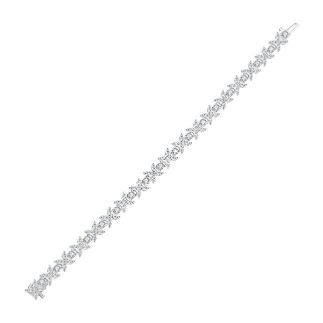 Women's 925 Sterling Silver Victorian Horseshoe Eye Diamond Bracelet – Elegant & Timeless Design - Image 5