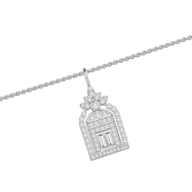 Women's 925 Sterling Silver Lucky Door Pendant Necklace – Elegant & Meaningful Gift - Image 5